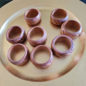 Wood napkin rings